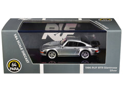 1986 RUF BTR Slantnose Silver Metallic 1/64 Diecast Model Car by Paragon Models