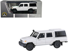 2012 Toyota Land Cruiser LC 79 French Vanilla White with Canopy 1/64 Diecast Model Car by Paragon Models