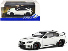 2023 BMW M2 M Performance (G87) Alpine White with Black Top 1/43 Diecast Model Car by Solido