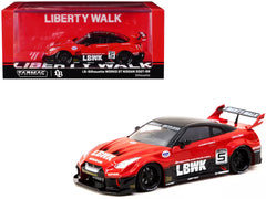 Nissan 35GT-RR LB-Silhouette WORKS GT RHD (Right Hand Drive) #5 "Liberty Walk" Red and Black "Hobby43" Series 1/43 Diecast Model Car by Tarmac Works