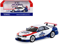 Nissan Nismo GT-R LM RHD (Right Hand Drive) "1995 Launch Version" White with Red and Blue Accents "Hobby64" Series 1/64 Diecast Model Car by Tarmac Works