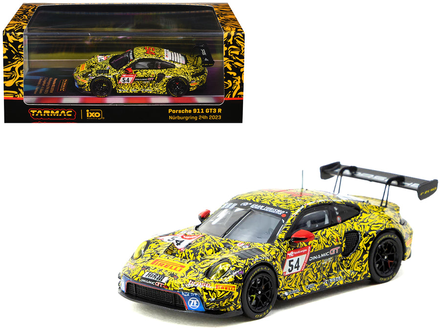 Porsche 911 GT3 R #54 Christian Engelhart - Ayhancan Guven - Laurin Heinrich - Laurens Vanthoor "24 Hours of Nurburgring" (2023) "Hobby64" Series 1/64 Diecast Model by Tarmac Works