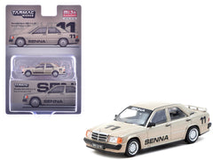 Mercedes-Benz 190 E 2.3-16 #11 Ayrton Senna Winner "Race of Champions" (1984) "Global64" Series 1/64 Diecast Model by Tarmac Works