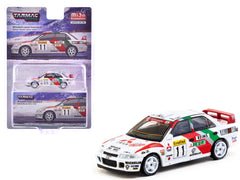 Mitsubishi Lancer Evolution II RHD (Right Hand Drive) #11 Tommi Makinen - Seppo Harjanne "Rallye Monte-Carlo" (1995) "Global64" Series  1/64 Diecast Model by Tarmac Works