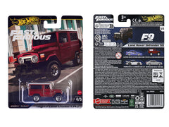 Toyota Land Cruiser FJ43 Red with White Top "The Fate of the Furious" (2017) Movie "Fast & Furious" Series Diecast Model Car by Hot Wheels